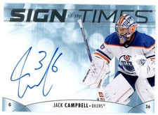 2023-24 UD SPA AUTO SIGN OF THE TIMES SOTT-JC JACK CAMPBELL NEAR MINT CONDITION