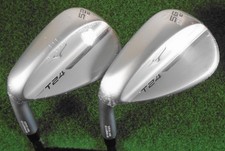 New LH Mizuno T24 52/10 S, 56/06 C White Satin Wedge Set, DG Tour Issue S400