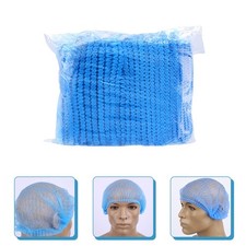 100 Pcs Hats for Workers Unisex Elastic Kitchen Cooking Food Service Caps