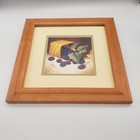 Vintage 1999 Longaberger Fruit Basket Blackberries Print Wall Decor