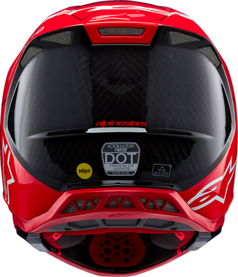 スマーフM ALPINESTARS Supertech M10 Flood MIPS Helmet Red Fluo Medium