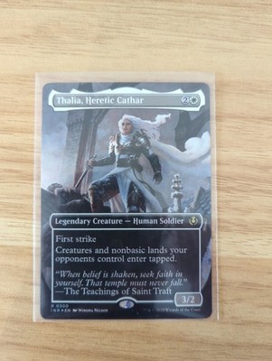 MTG Innistrad Remastered Thalia, Heretic Cathar #300 Borderless Foil