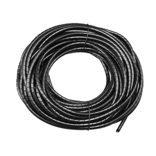 2.8mm Flexible Spiral Tube Cable Wire Wrap Manage Cord 22M Length Black