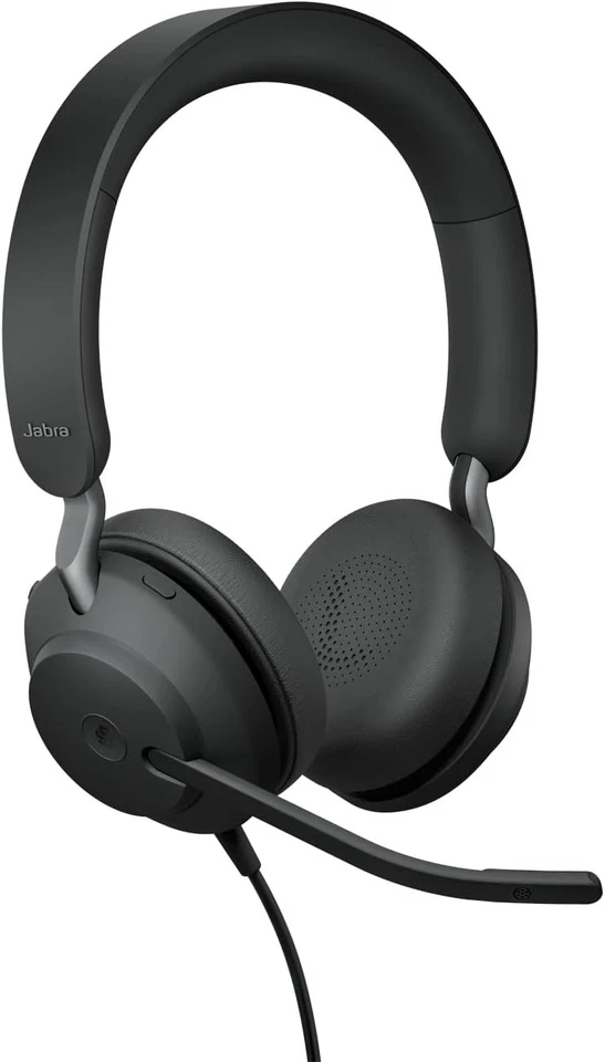 JABRA Evolve2 40 SE Headset | MS Teams Certified 1.2m USB-C Noise Cancelling - Image 2 of 4