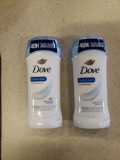 2 X Dove Original Clean Antiperspirant Deodorant Sweat Odor Protection 2.6 Oz