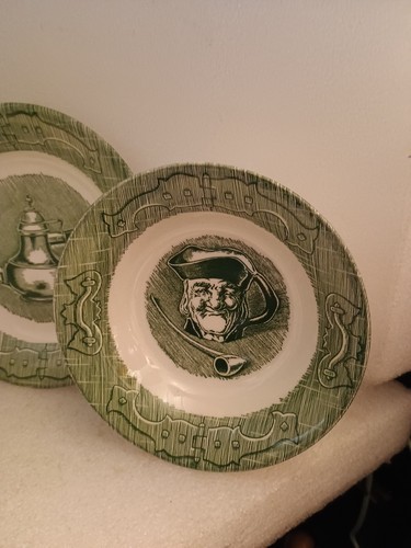 ALTER KURIOSITÄTENLADEN Royal GRÜN 5-tlg. SPEISETELLER, DESSERTSCHALE & TELLER ohne TASSEN - Bild 2 von 9