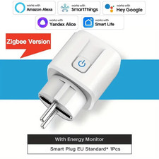 Tuya WiFi Smart Plug EU Socket 16/20A With Power Monitor Timing For Alexa Google