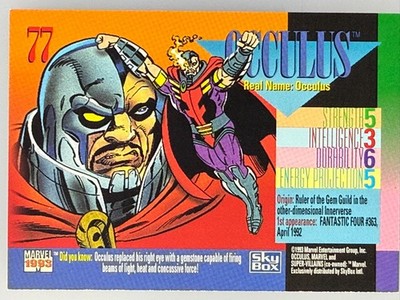 1993 SkyBox Marvel Universe - Occulus #77