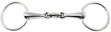 Stainless Steel Loose Ring Dog Bone Snaffle Horse Pony Bit 4 1/2" Mouth 35522A