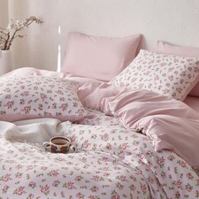 Down comforter set, floral country-style bedding, suitable for women