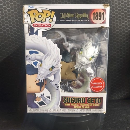 Funko POP #1891 Jujutsu Kaisen Suguru Geto w/ Spirit Dragon GameStop Damaged Box