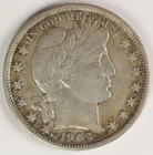 F/VF 1903  Barber Half Dollar Obverse Scratches