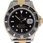 1991 Vintage Rolex 16613 Submariner 40mm Steel 18k Yellow Gold Black Dial Watch