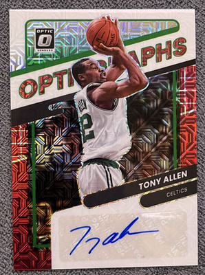 2021-22 Panini Donruss Optic Opti-Graphs Choice Prizm Tony Allen #OG-TAL Auto