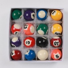 16 Pieces Mini Billiard Balls Kids Toy Gift 25mm Pool Table Balls Set Small Pool