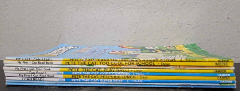Pete The Cat Books I Can Read 9 Book Lot Children's Readers Paperback Reader - Image 2 of 3