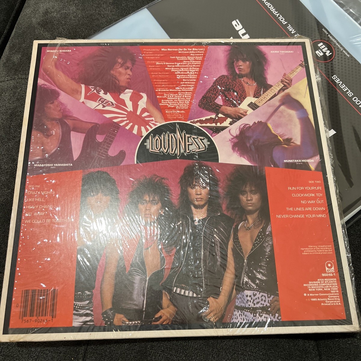 Loudness/ Thunder In The East,7 90246-1, Vinyl Lp-1st Press,SP