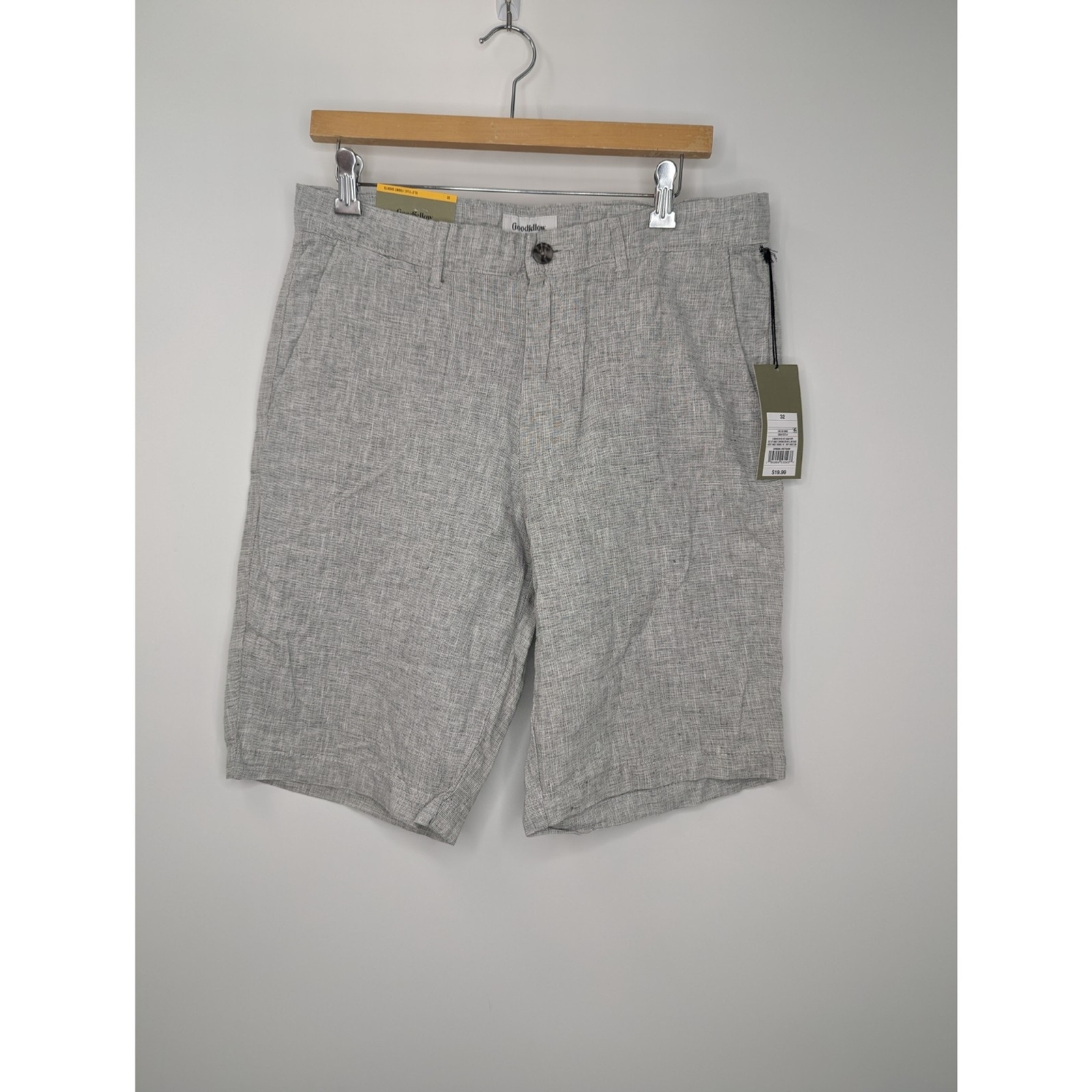 Mens Goodfellow & Co. Flat Front Grey Shorts Size 34 eBay