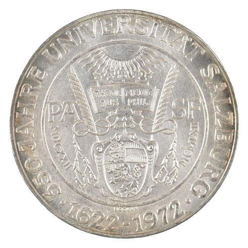 1972年 ザルツブルク大学 50S銀貨　PCGS MS68 TOPPOP 1972年 ザルツブルク大学 50S銀貨 PCGS MS68 TOPPOP 1972年
