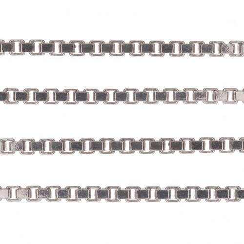 COLLAR DE ESLABÓN DE PLATA ESTERLINA 925 GENUINO CAJA GRUESA - 2 mm - VARIAS LONGITUDES - Imagen 5 de 12