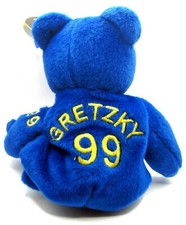 1999 Salvino's Bammers Hockey Wayne Gretsky 99 Royal Blue Plush Bear NWT
