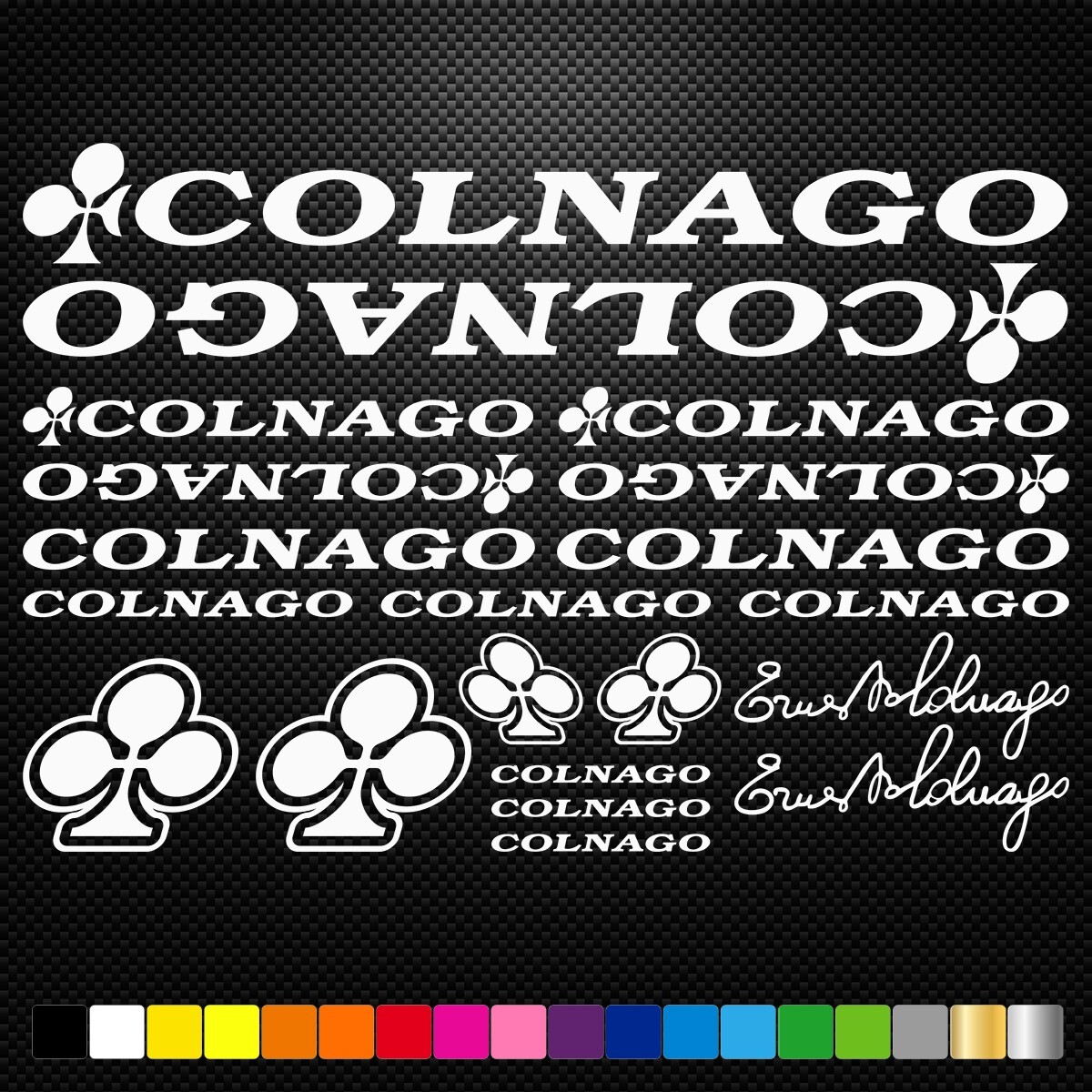 COLNAGO - KIT Vinyl Decals Stickers Sheet Bike Frame Cycle Cycling