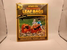 1989 Sun Hill Stuff HS Halloween Leaf Bags Pumpkins H1