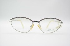 Vintage Metzler 7318 Silver Violet Oval Glasses Eyeglass Frame NOS