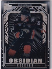 2023-24 Upper Deck SPX Hockey Black Obsidian Rookies Leo Carlsson #146/199