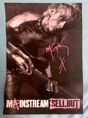 MACHINE GUN KELLY  original Autogramm SIGNED POSTER   Mainstream Sellout Merch