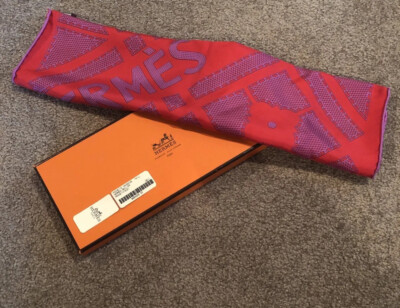 HERMES Silk Scarf Printed 16X16 Sellier LL19LL Multi NWT | eBay