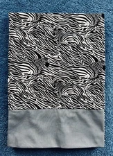 My wild side - Zebra print  handmade cotton pillowcase-name option
