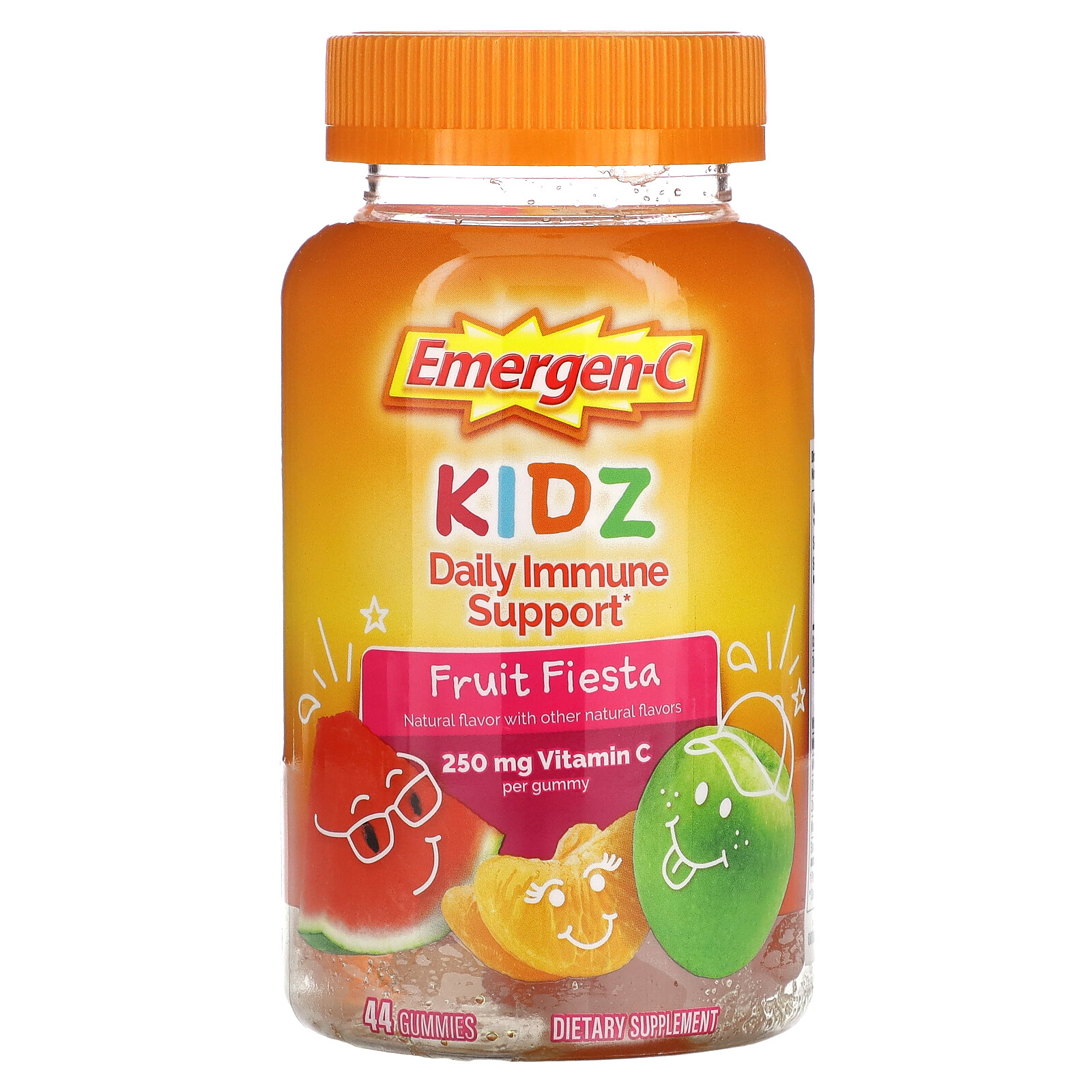 Kids Daily Immune Support, Фруктовая фиеста, 44 жевательных конфеты