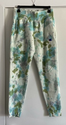 Champion Tie Dye Sweatpants Blue Green 
