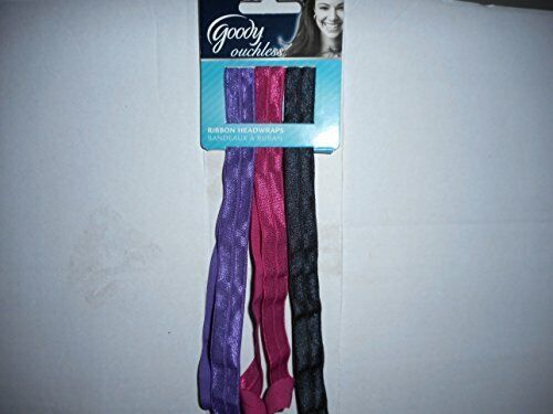 Goody Ouchless Non-Slip Stretch Hair Bands, Brown, No Metal, Gentle