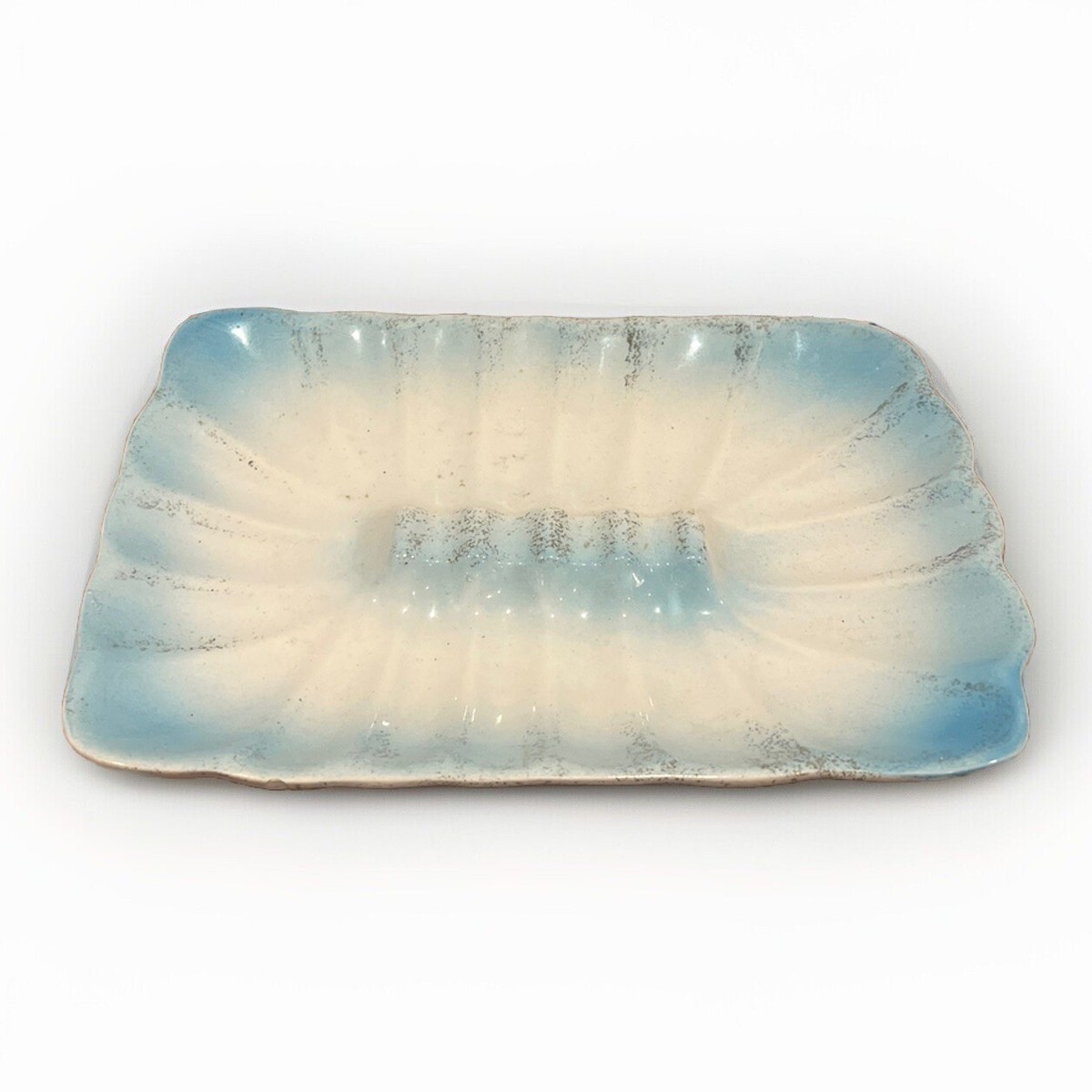 Retro Vintage Mid Century Modern Decor Ashtray Ceramic Rectangle