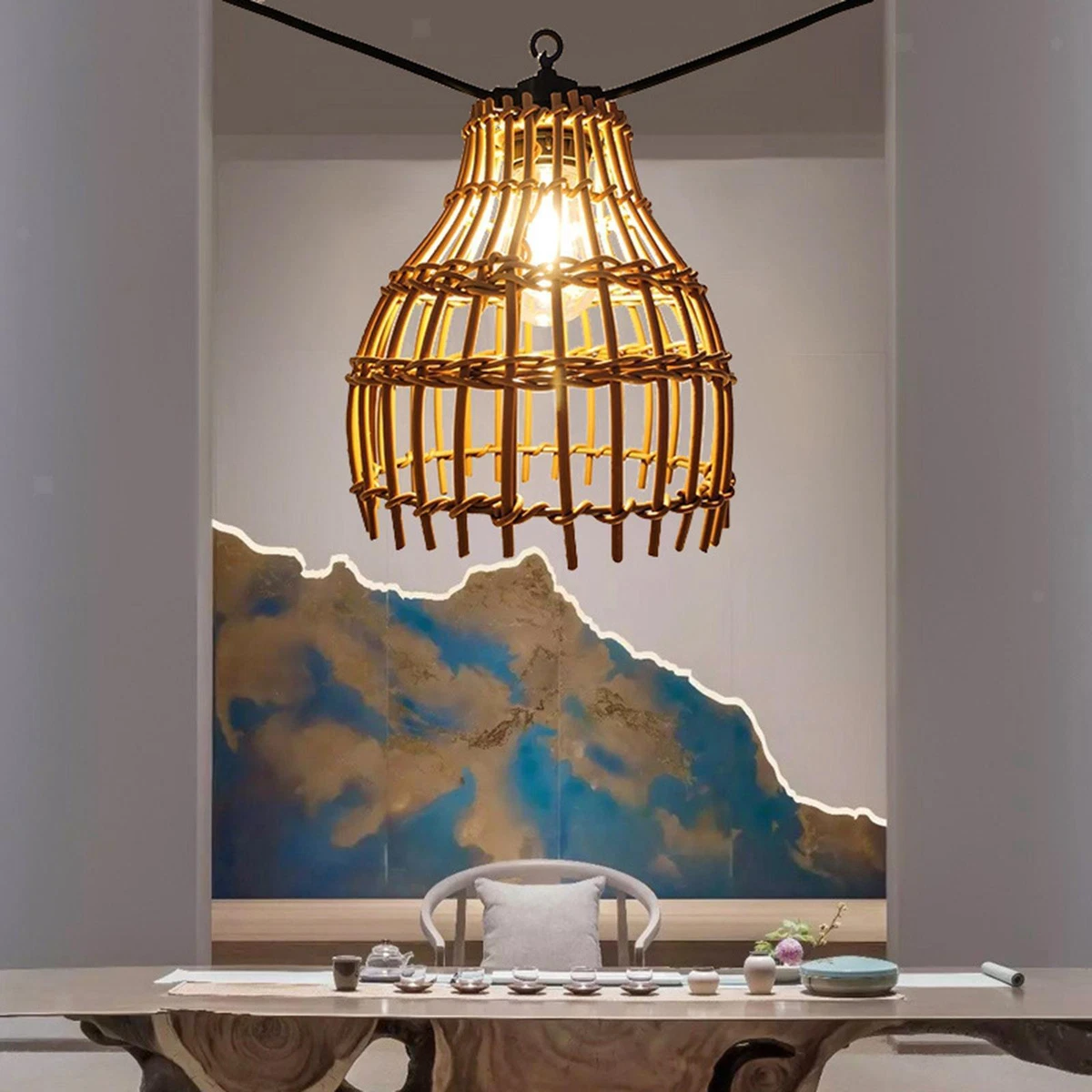 Rustic lamp shades for sales floor lamps