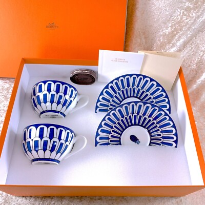HERMES BLEUS D'AILLEURS 新品未使用 Hermes Teapot Bleus d'Ailleurs Blue Tableware Ornament Tea