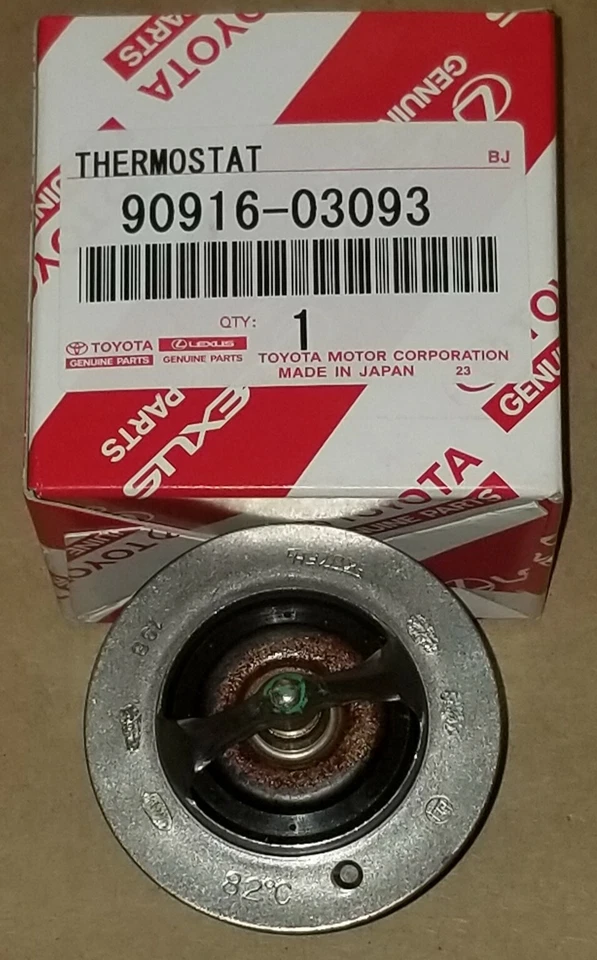 Toyota 90916-03093 OEM термостат 1JZGTE 2JZGTE 82 ° C - 180 ° F 1JZ 2JZ - Изображение 2 из 3