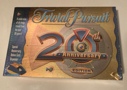 Trivial Pursuit 20th Anniversary Edition Board Game Hasbro - Picture 1 of 4