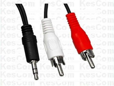 MultiMediaKabel 10m Multi Media Kabel Stereo 3,5 Klinke auf 2x Cinch  12000