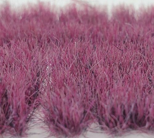 Self Adhesive Static Grass Tufts, Miniature Scenery/Terrain, Plum Purple 8mm