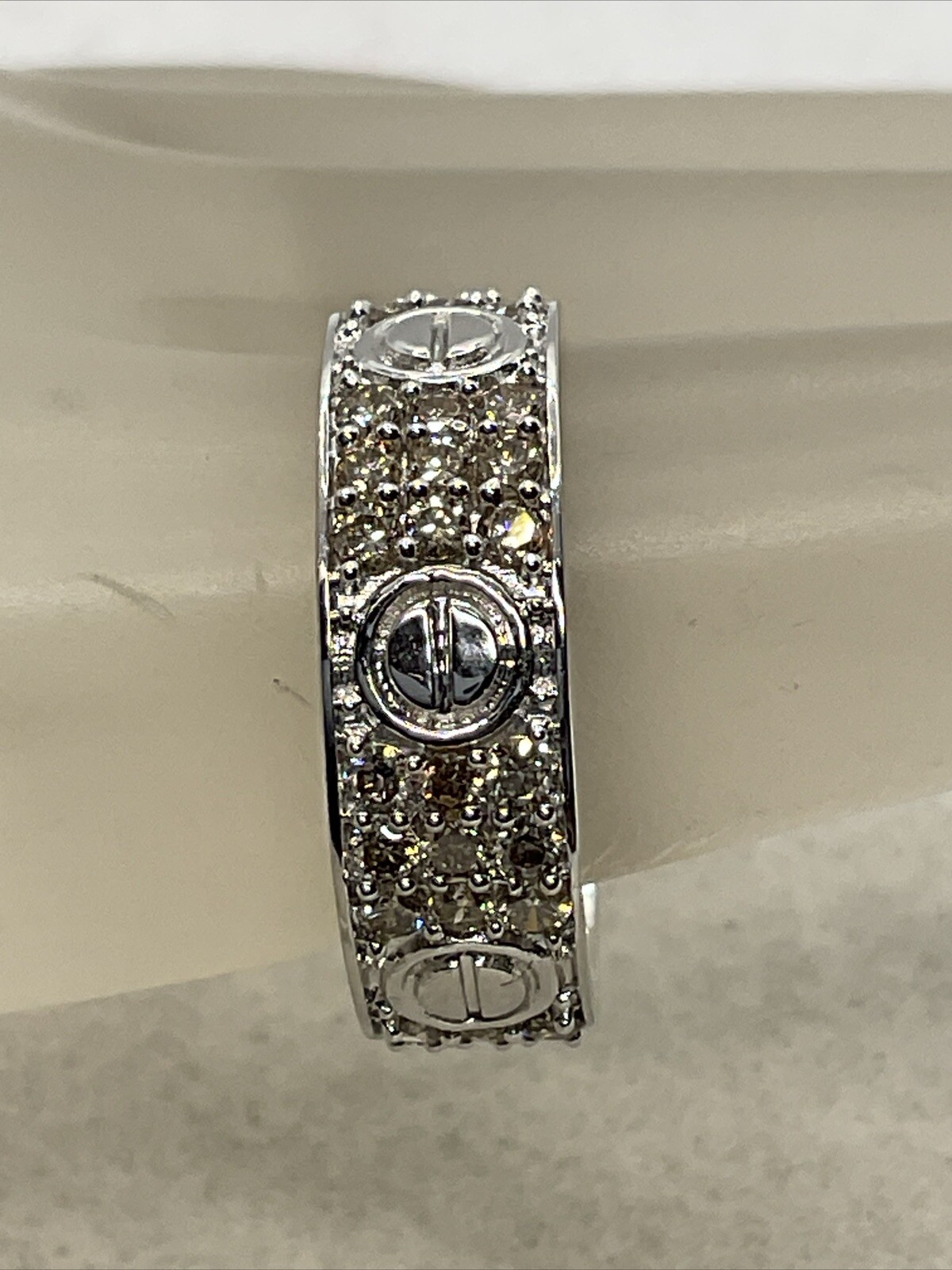 Solid 18K White Gold Diamond CUSTOMIZED Wedding S… - image 9