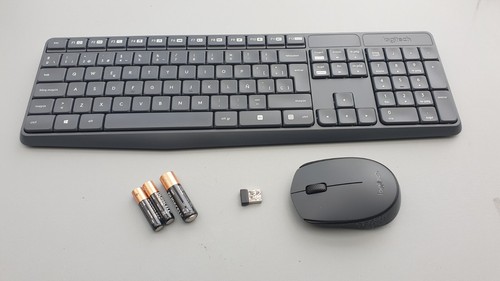 Logitech MK235 Kabelloses Set Tastatur Maus Spanisches QWERTY - Bild 2 von 8