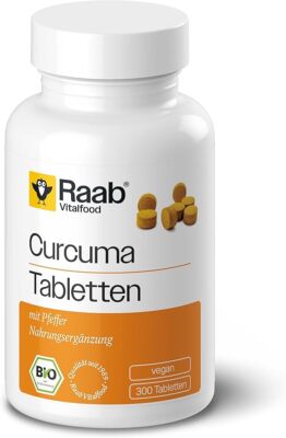 Bio Curcuma Tabletten - 300 Stk - mit Piperin, vegan