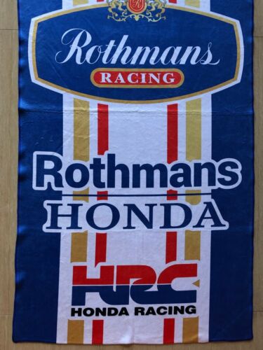 Genuine Rothmans Honda Racing HCR Sports 100% Absorbent Cotton Bath Beach Towel - Picture 3 of 12