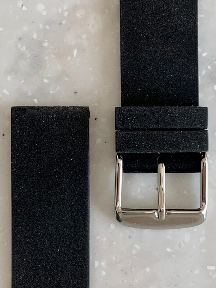 Correa RIOS1931 ATLANTA, GOMA SILICONA GENUINA, NEGRA Foto 3 de 4