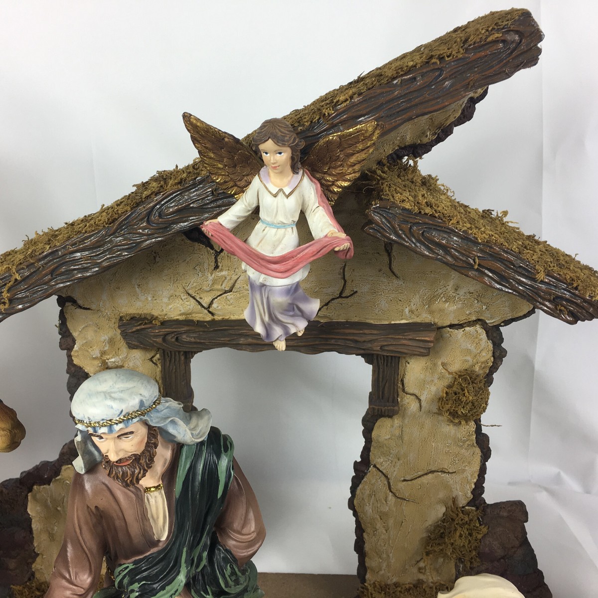 Kirkland Signature 13 Piece Hand Painted Ceramic Nativity Set for