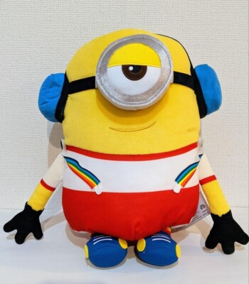 RARE Minions Stuart Mega Big Plush doll Roller skates from JAPAN
