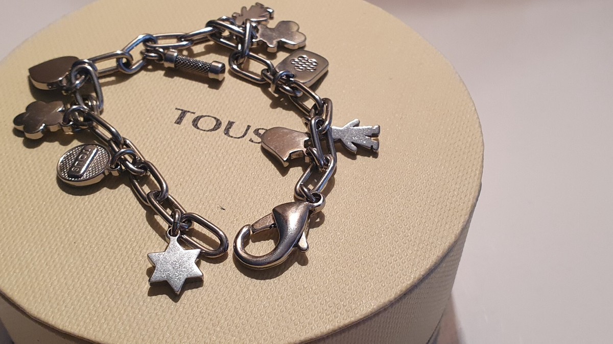 Tous Carrusel Pulsera Tous Oso Colgando Plata Pulsera Tous Para